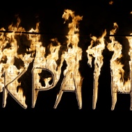Огненная надпись "Украина"